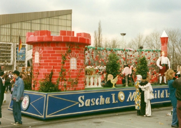 Rosenmontagswagen Sascha I., & Mechthild I., 1992