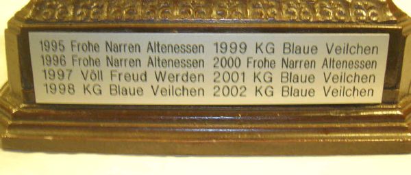 Rosenmontag 1997: 1. Preis Bester Rosenmontagswagen